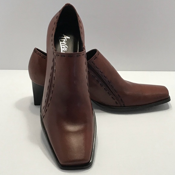 Artiva “Tala” Brown Leather Size 7M Booties - Picture 2 of 8